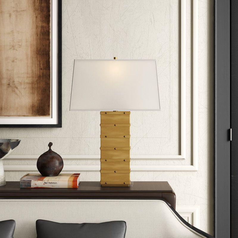 Bleeker Table Lamp, Natural Brass