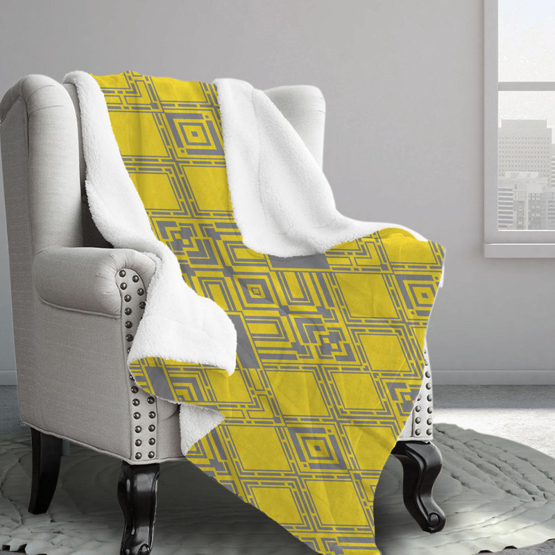 Abstract Rectangular Polyester Comforter, Twin Comforter + 1 Standard Pillowcase