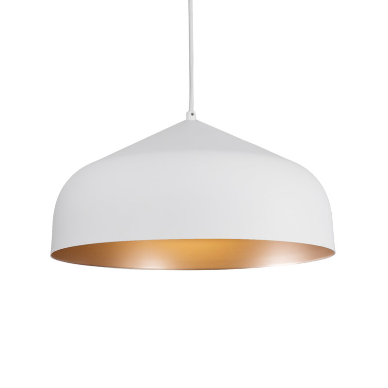 Helena 1 - Light Pendant, No Bulb Included, White, White/Gold