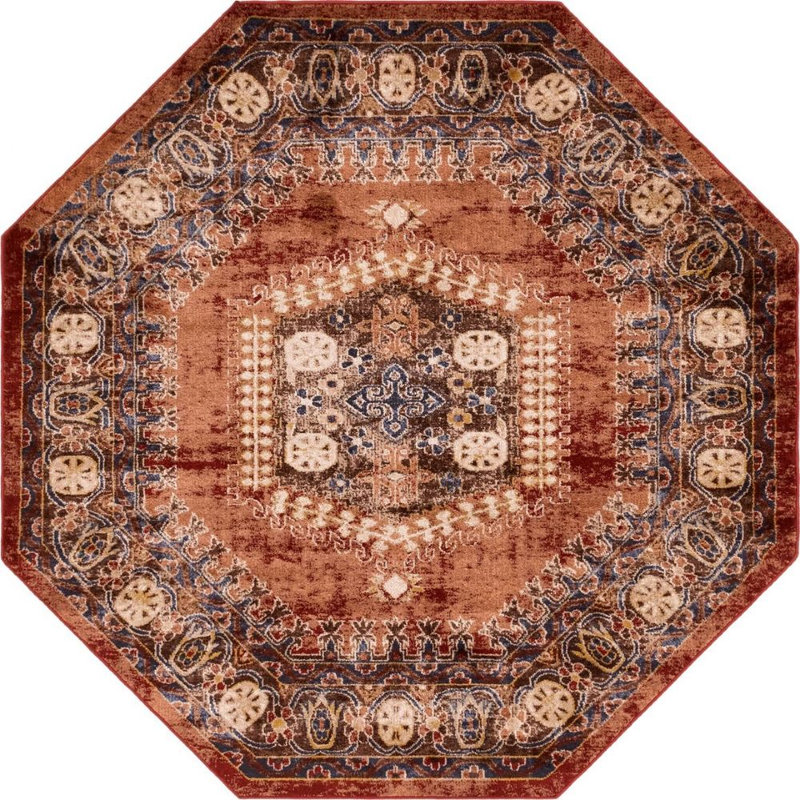 Ulla Oriental Indoor Rug, Octagon 7'