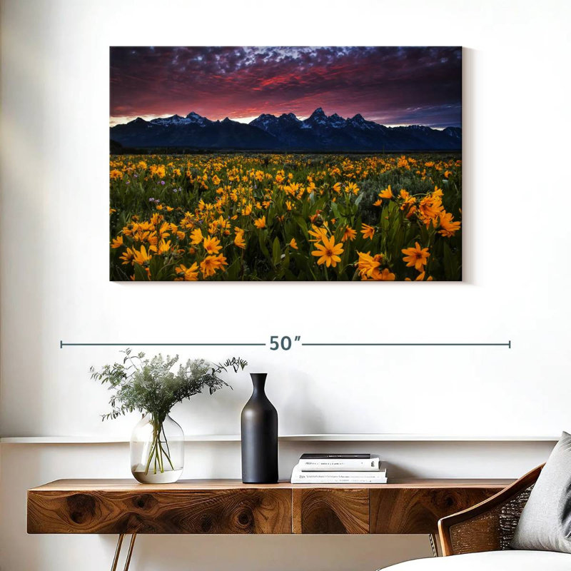 Champ de fleurs sauvages Alvord, H 26 po x l 39 po