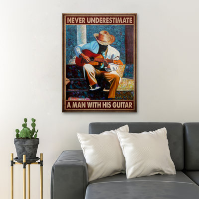 " Man Playing A Guitar "