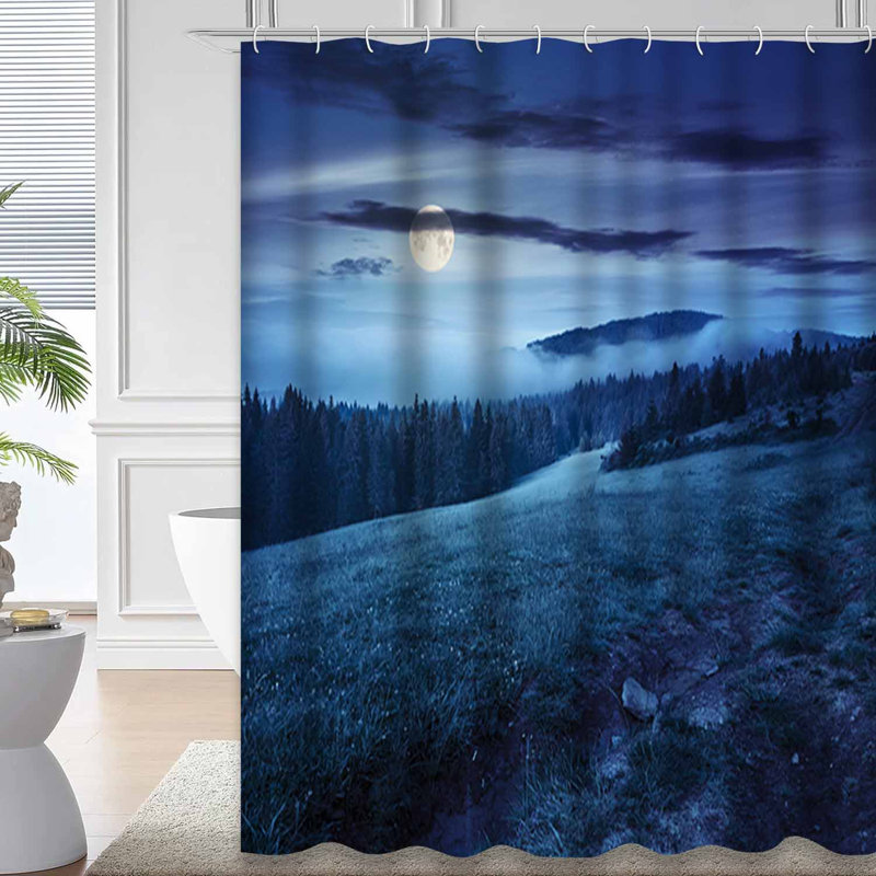 Rideau de douche Summer Forest, L 72 po x l 84 po