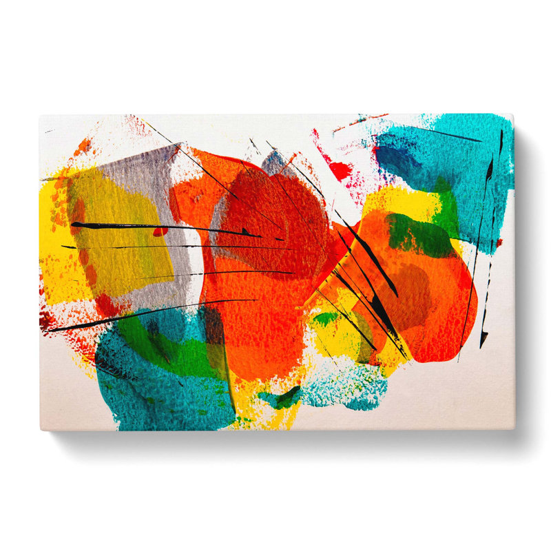 Abstract Art Painting Vol.479 by S.Johnson - Wrapped Canvas Painting, 40cm H x 60cm W x 3cm D