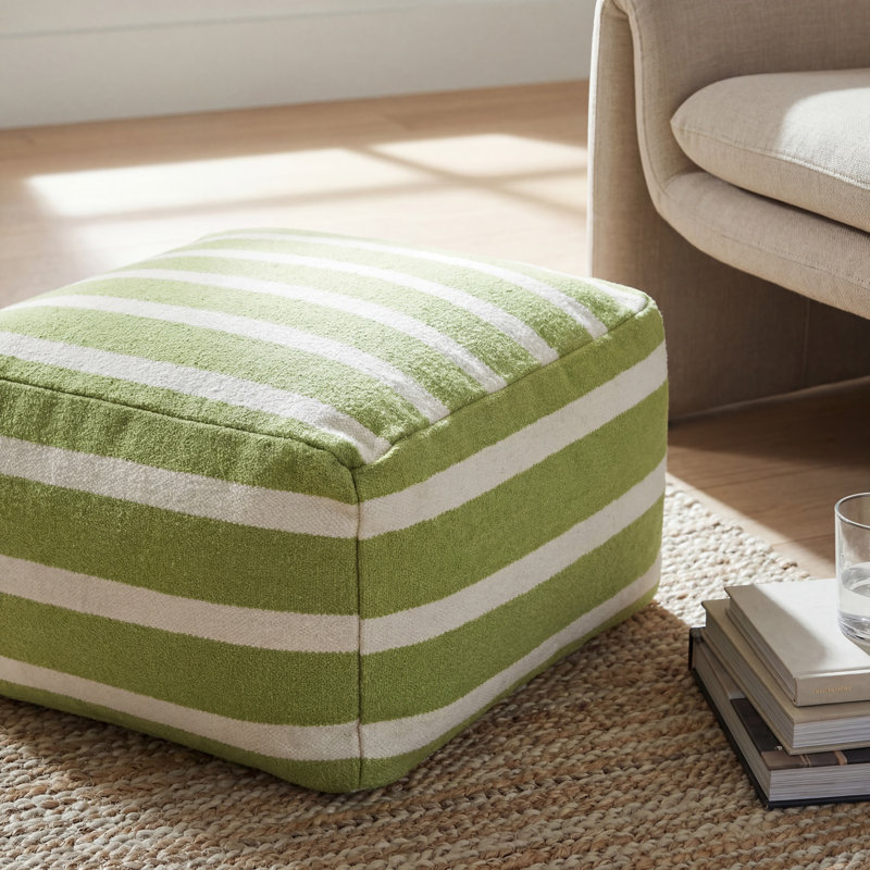 Ira Upholstered Pouf, 24" H x 24" W x 13" D