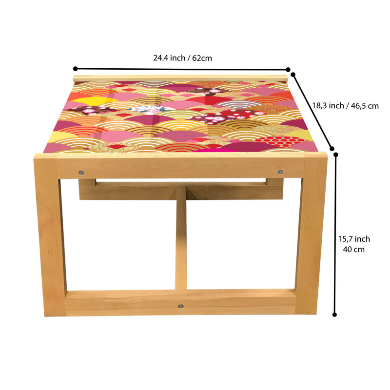 Jaiyah Sled Coffee Table, 40cm H x 46.5cm W x 62cm D