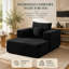 Canapé modulaire de 62,4 pouces à une place avec accoudoirs, dossiers et compartiments de rangement amovibles pour une flexibilité et une commodité ultimes-1804654298