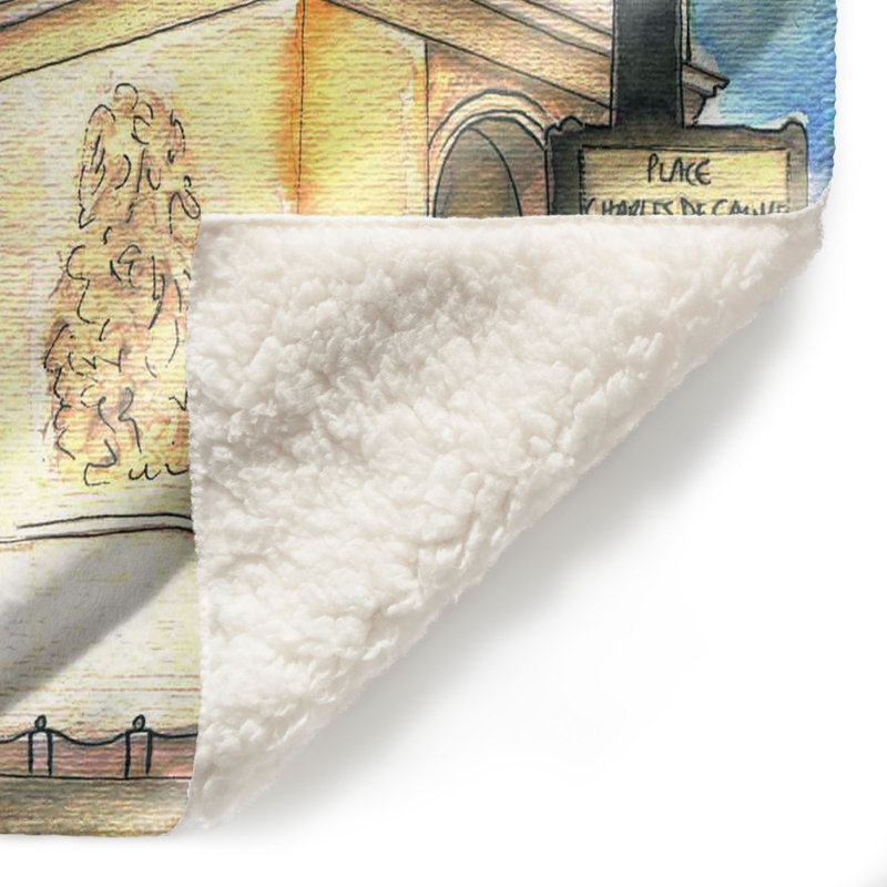  Couverture douce en sherpa, 51 po x 60 po