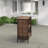 Amarria Rectangular Metal Outdoor Bar Table , 47.72'' in. W 23.82'' in. D