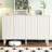 Cream Style Sideboard with Fluted Doors