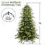 Arbre de Noël de 5 pi avec 200 lumières Ul blanc chaud, 1488 pointes, structure à branches articulées, support en métal, + PE, option de décoration festive + PE avec branches faciles à installer, look réaliste et stable pour les Fêtes