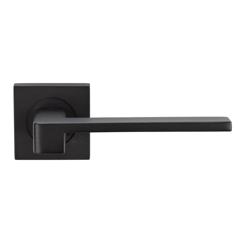 Serozzetta Latch Door Handle, Matt Black