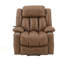 Fauteuil inclinable électrique Pacay en cuir avec levage, chauffage et massage pour un confort et une détente ultimes