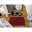 Tapis rouge à motif géométrique touffeté Spafford-22821197