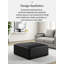 Banc de repose-pieds minimaliste en similicuir Minimalist-80009812