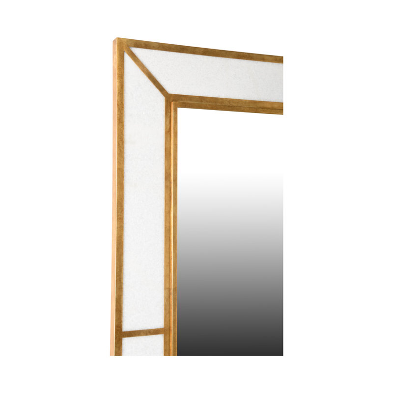 Madison Marbleized Mirror, Gold Leaf