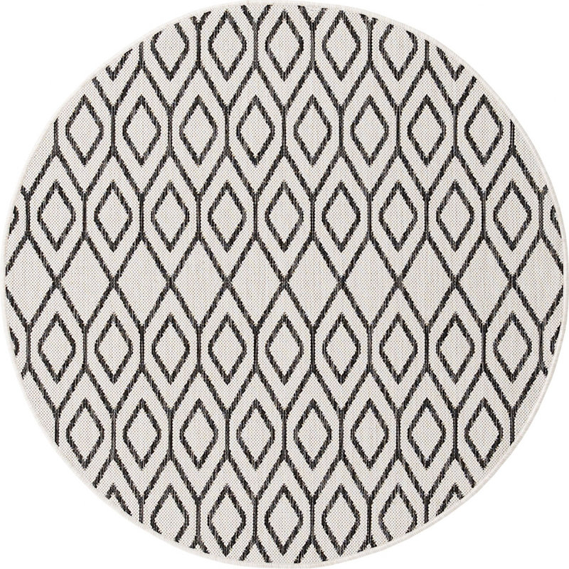 Outdoor Destiny Area Rug , Round 4'