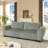 Upholstered 2-in-1 Convertible Sleeper Sofa with Cushions and Storage-118327310