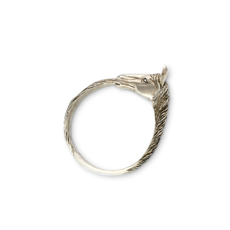 Handcrafted Pewter Horse Head Napkin Ring