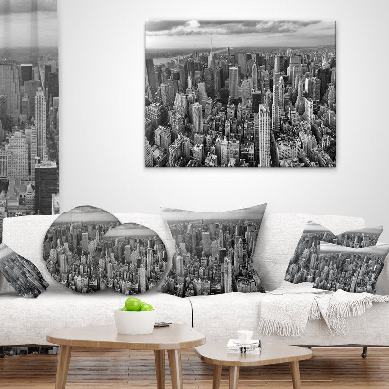 Coussin lombaire panoramique cityscape de manhattan