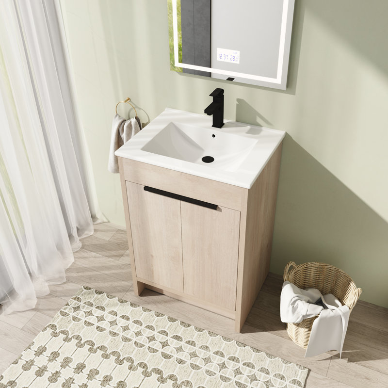 Meuble-lavabo simple 24,07 po avec comptoir Kiswa