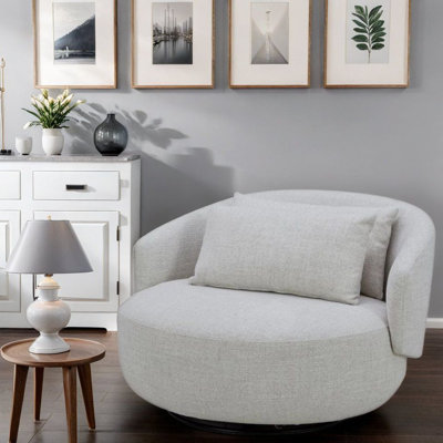 Wyonda Upholstered Swivel Accent Chair