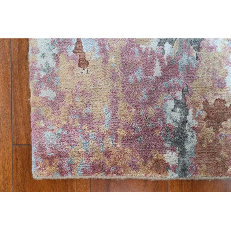 Tapis en soie de bambou noué à la main 3 x 5 Clyde Modern