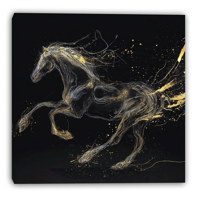«Midnight Spark Two», art mural sur toile tendue, L 20 po x H 20 po x P 1,5 po