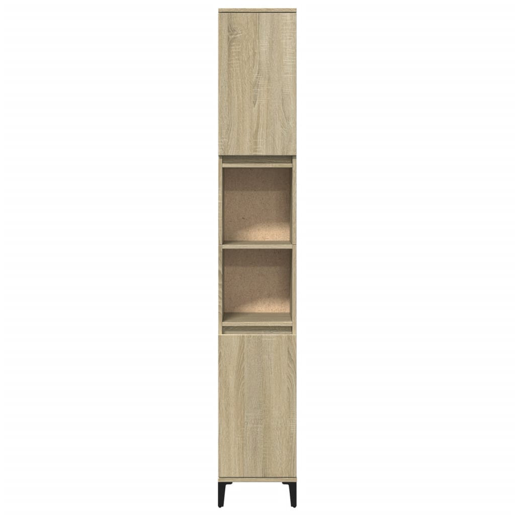 Vidaxl Badschrank Sonoma-Eiche 30X30x190 Cm Holzwerkstoff