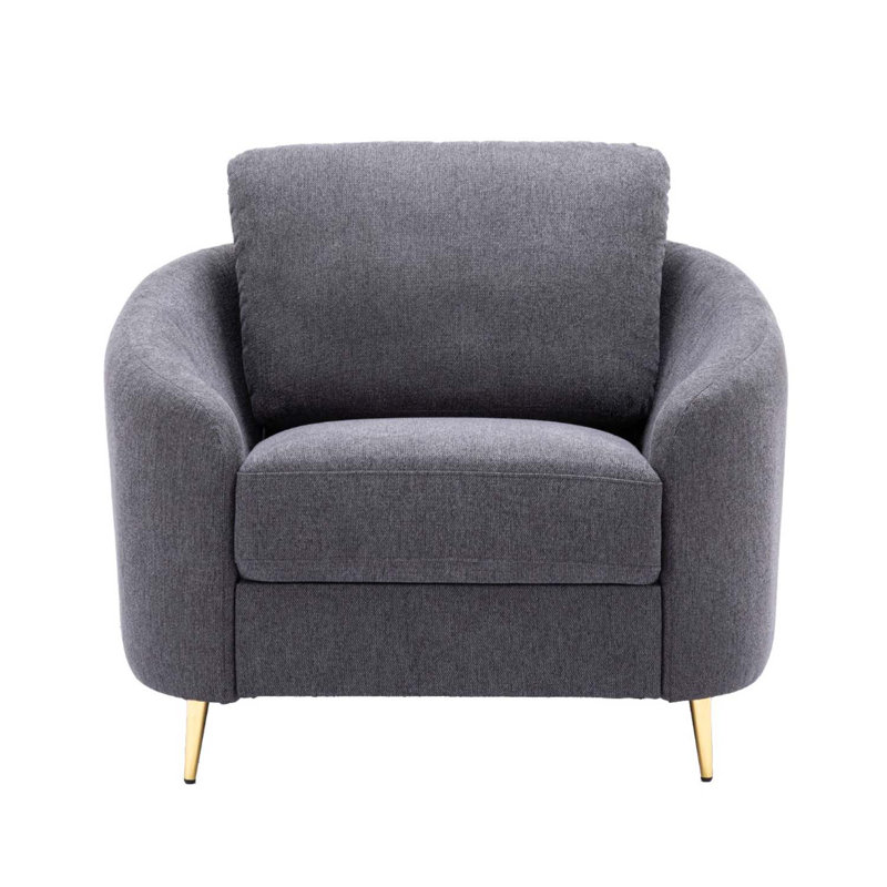 Chaise yuina, lin gris