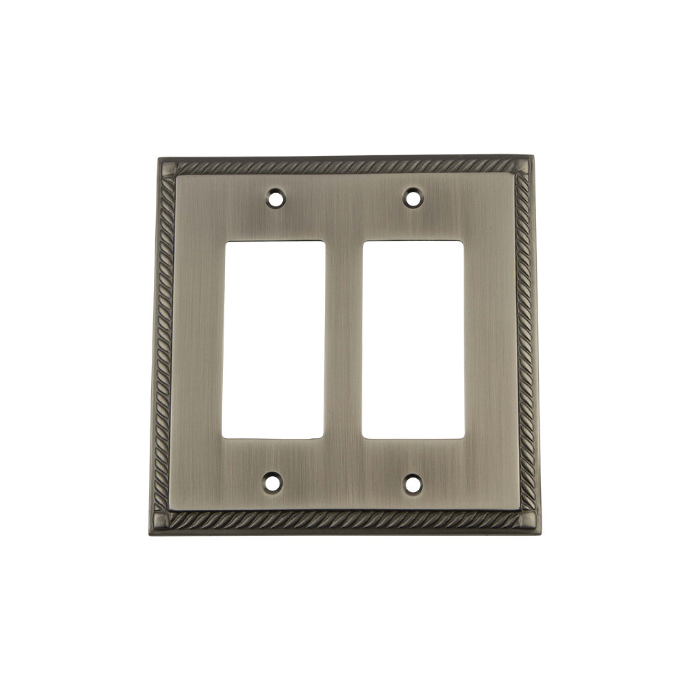 Rope 2-Gang Rocker Wall Plate Nostalgic Warehouse