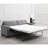 Vicente Grey Upholstered Sofa Sleeper With Queen Mattress