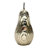 Osiris Aluminum Decorative Object with Textured Design Accent for Home, Office, Bedroom, or Living Room Decor 8" Gold.
