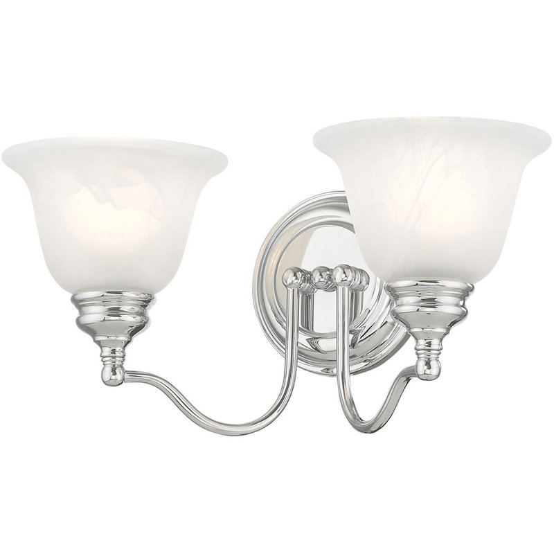 Éclairage pour meuble-lavabo 2 lumières Horwich, Chrome poli
