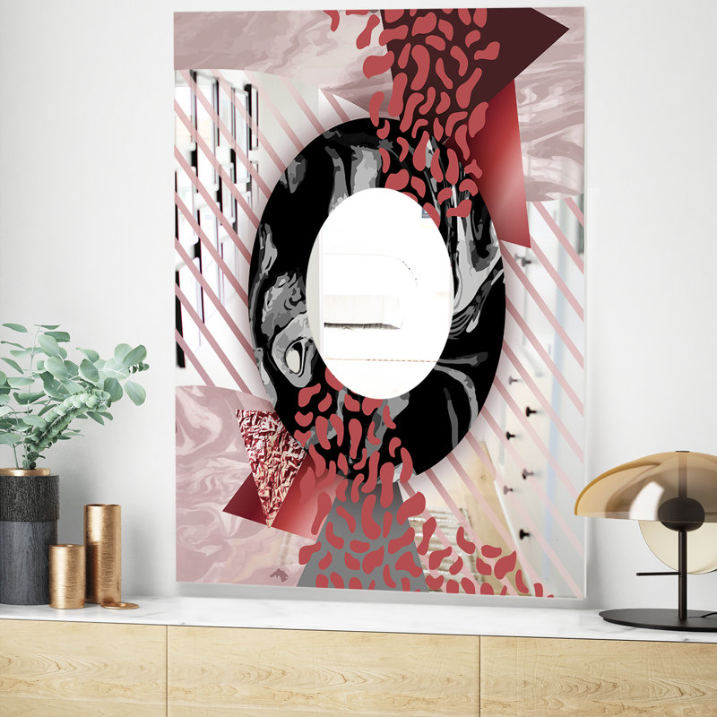 Miroir d'appoint Mid-Century, H 39,4 po x l 29,5 po