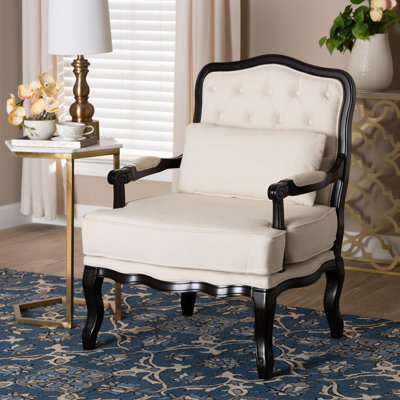 Fauteuil capitonné large de 27,8 po Martina Meza