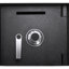 Black Steel Floor Safe 0.89 Cubic Ft - Build, With Drop Slot And Lock Invisible Design, 15.35 In Width, Solid