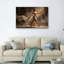 Ensemble de 1 tableau sur toile représentant une femme dansant-733645139-733645165