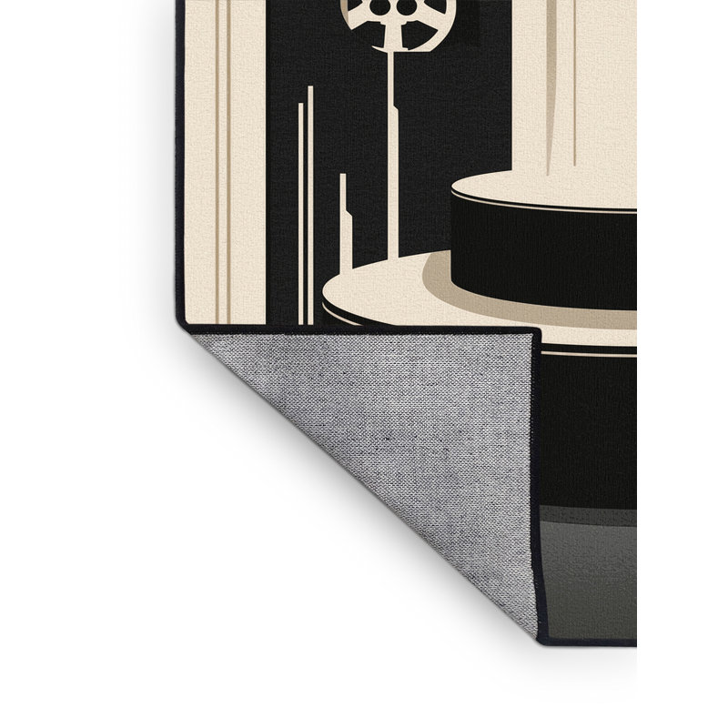 Tapis beige et moderne lavable à la machine Rayan Podium Winners, 7 x 9