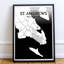 St. Andrews City Map - No Frame Print-971224029
