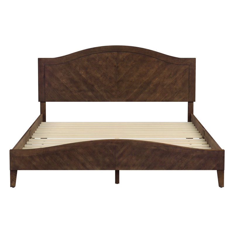 Jaydalynn Solid Wood Platform Bed, King, Dark Walnut