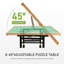 Table de casse-tête 2000 pièces pour adultes avec roulettes, tiroirs et couvercle, réglable en hauteur, inclinable à 45 °-121244301