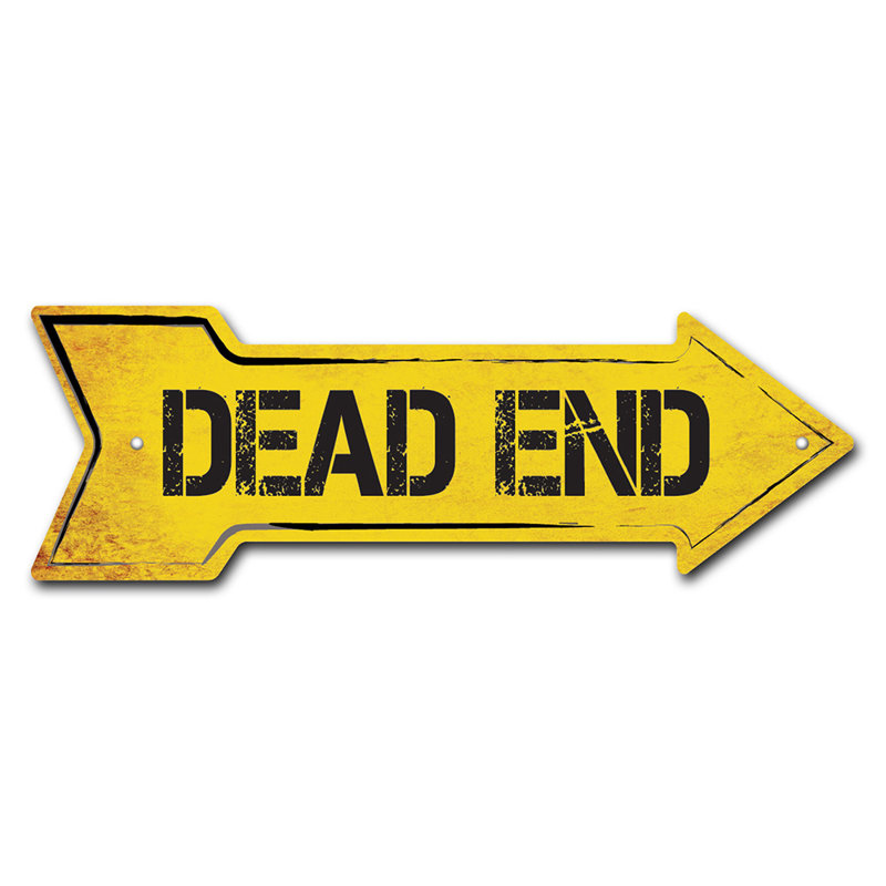 Amovible-999895_Dead End Arrow, H 12 po x l 36 po x P 1 po