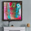«Tropical Whimsy Arrangement», peinture sur toile encadrée