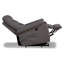 Fauteuil inclinable contemporain à dossier manuel avec rembourrage en mousse à mémoire de forme, revêtement en tissu gris