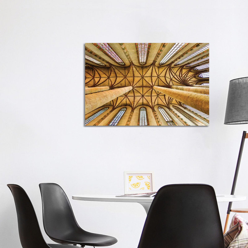 Vaulted Ceiling, Church of the Jacobins, Toulouse, France 1 Piece Wrapped Canvas Wall Art