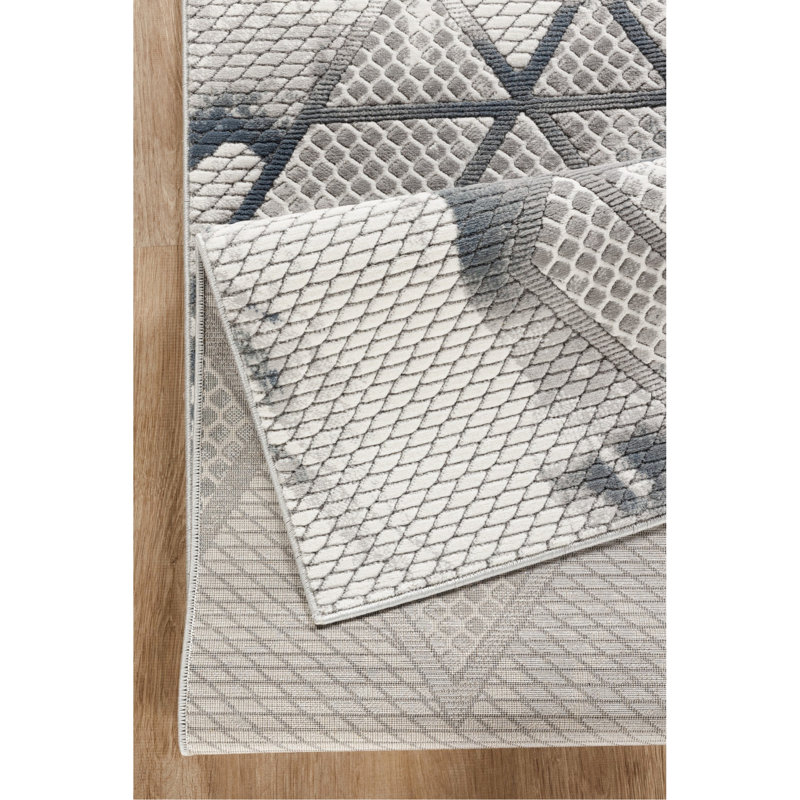À motif géométrique vert et gris, 7 pi 10 po X 6 po, style moderne, décontracté et contemporain, et pour animaux