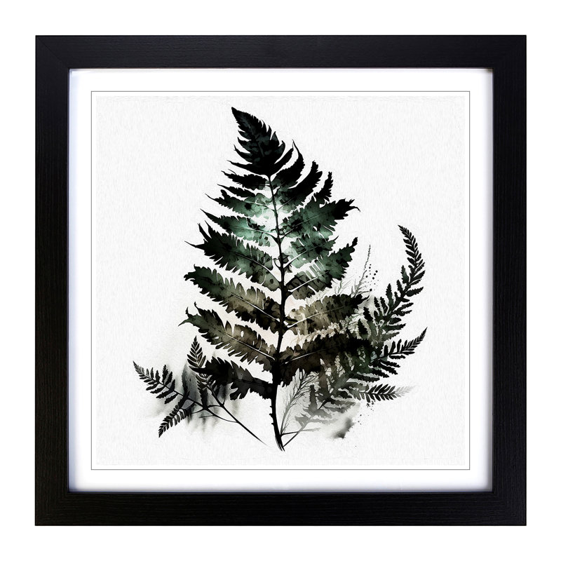 Single Picture Frame Print on Wood, Black
