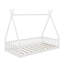 Lit simple en bois avec clôture-1728436581