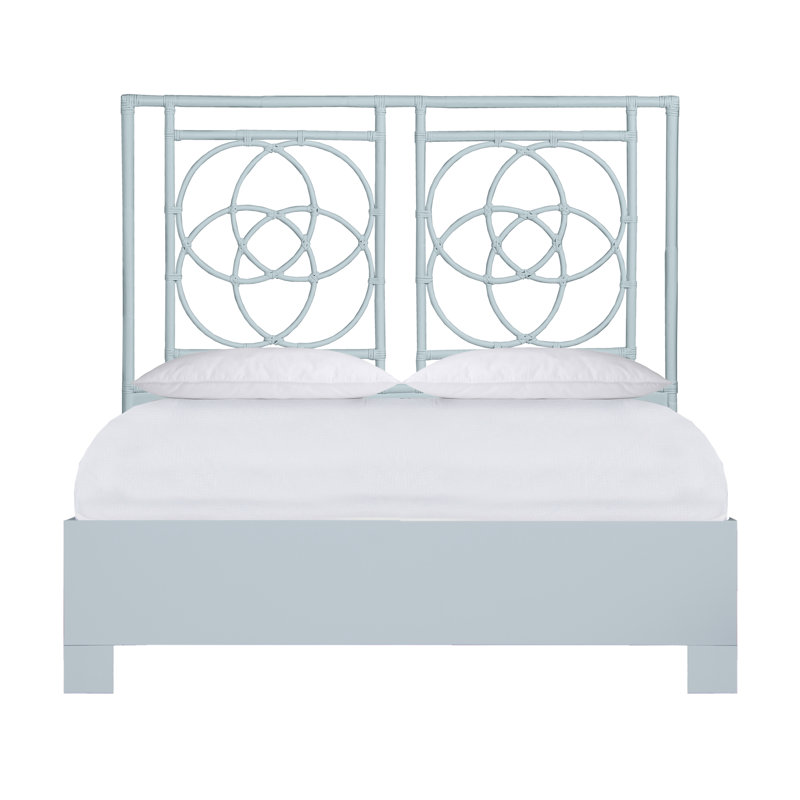 Lit plateforme Emilia, Grand, Bleu clair
